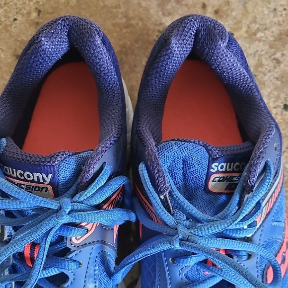 Saucony Cohesion 10 Women's Athletic Running Shoes in Blue Pink Womens Size 9 - Picture 11 of 14